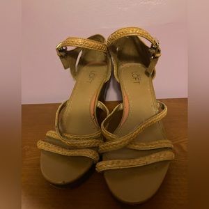 Ann Taylor Loft Wedge Sandals - Size 7.5M (Great Used Condition)